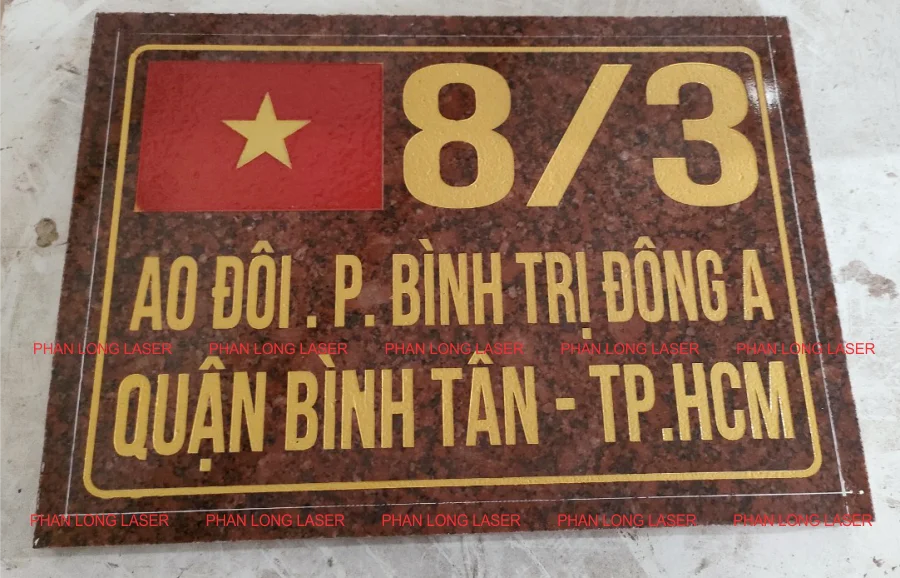 Làm biển số nhà văn phòng công ty bằng đá hoa cương tại Bắc Giang, Bắc Ninh, Lạng Sơn, Quảng Ninh, Thái Bình, Nam Định, Ninh Bình, Hà Nam, Thanh Hóa, Nghệ An, Hà Tĩnh, Sơn La, Thái Nguyên, Yên Bái, Tuyên Quang, Lào Cai