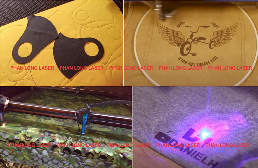 Cắt vải laser làm khẩu trang, khắc logo lên vải, cắt vải laser làm lưới ngụy trang tại Quận 2 Quận 3 Sài Gòn