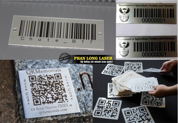 Địa chỉ cơ sở nhận in khắc laser mã vạch, in khắc laser logo thông số kỹ thuật, in khắc mã QR code theo yêu cầu giá rẻ