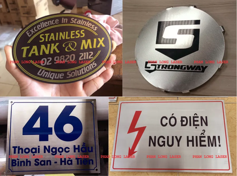 In uv logo nội dung lên biển bảng số nhà và tem nhãn mác tủ điện bằng kim loại nhôm và inox giá rẻ In uv logo nội dung lên biển bảng số nhà và tem nhãn mác tủ điện bằng inox và nhôm tại An Giang, Kiên Giang, Bạc Liêu, Cà Mau, Trà Vinh, Sóc Trăng, Hậu Giang, Vĩnh Long, Đồng Tháp, Tiền Giang, Bến Tre, Long An, Tây Ninh