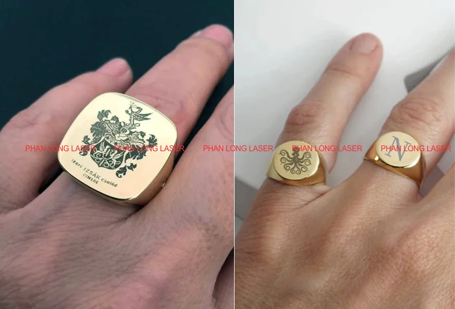 Khắc logo, khắc chữ khắc tên, khắc logo lên nhẫn vàng, nhẫn phong thủy giá rẻ