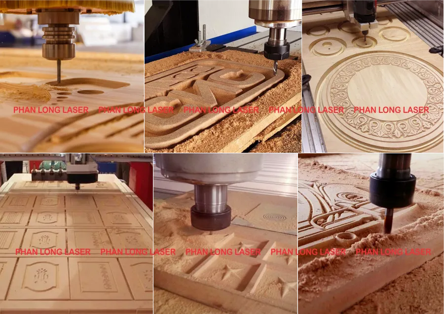 Khắc cnc logo hoa văn nghệ thuật lên gỗ theo yêu cầu tại xưởng Quận 5 TP Hồ Chí Minh