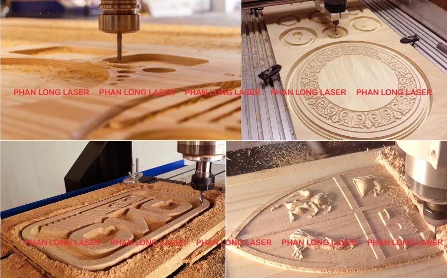 Khắc cnc logo hoa văn nghệ thuật lên gỗ theo yêu cầu tại Quận 2 Quận 3 TP Hồ Chí Minh