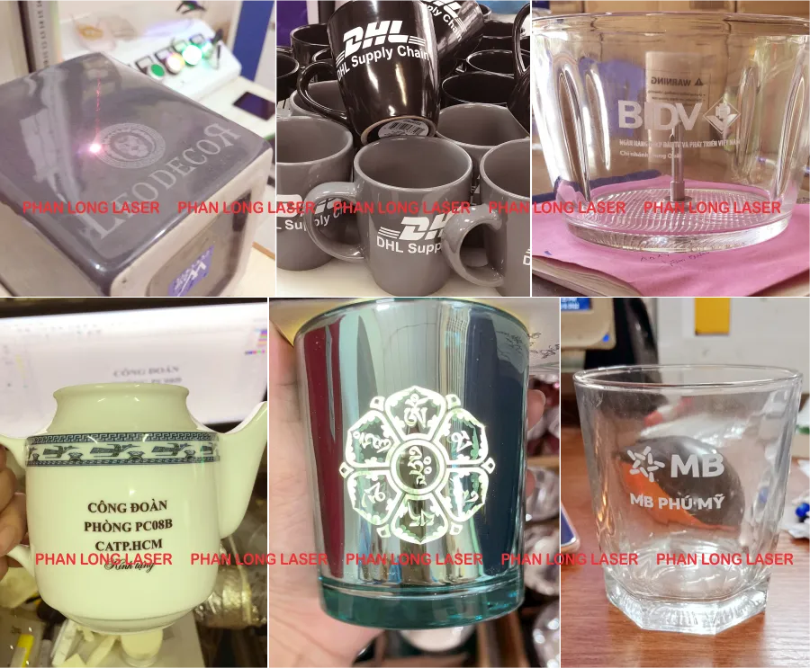 Khắc laser cnc logo, khắc chữ khắc tên lên quà tặng thủy tinh pha lê gốm sứ, ly cốc tại Quận 8 và Phú Nhuận Khắc laser logo nội dung lên sản phẩm thủy tinh pha lê gốm sứ phục vụ quý khách hàng tại Quận 8 Phú Nhuận Sài Gòn