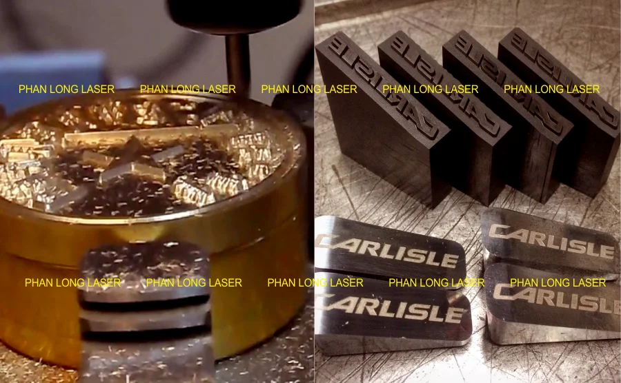 Khắc laser cnc tạo hình trên kim loại đồng và thép làm khuôn mẫu và khuôn ép kim