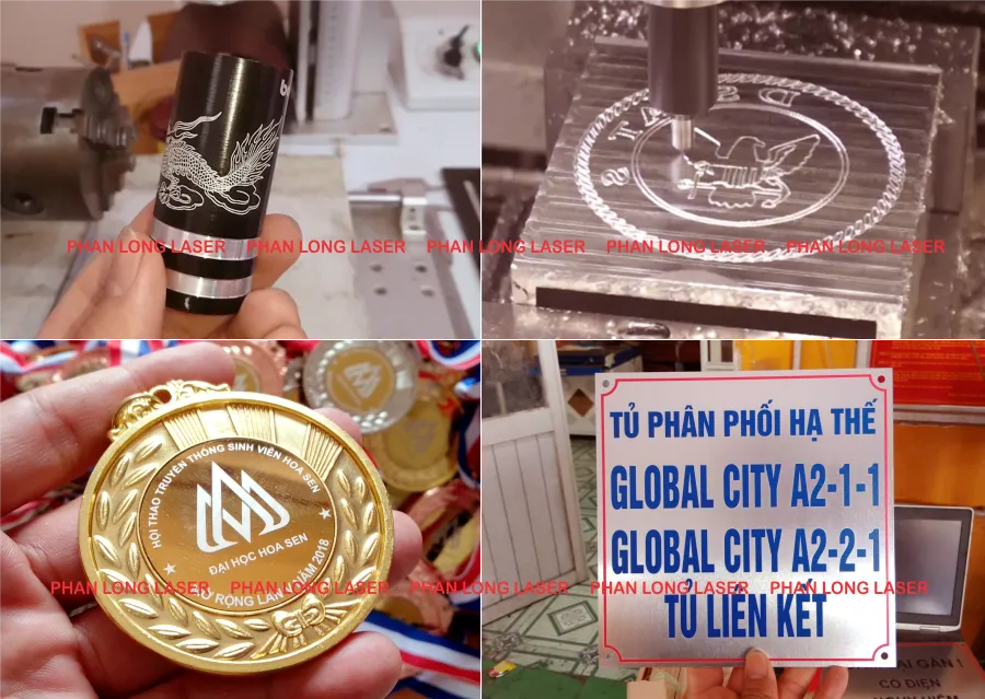 Khắc hình rồng, khắc logo hoa văn, khắc chữ khắc tên bằng máy laser cnc lên kim loại nhôm giá rẻ Khắc laser cnc lên kim loại nhôm tại Gò Vấp, Tân Bình, Tân Phú, Bình Tân, Bình Thạnh, Thủ Đức, Phú Nhuận, Quận 1, Quận 3, Quận 5, Quận 7, Quận 9, Quận 11, Sài Gòn, TP Hồ Chí Minh