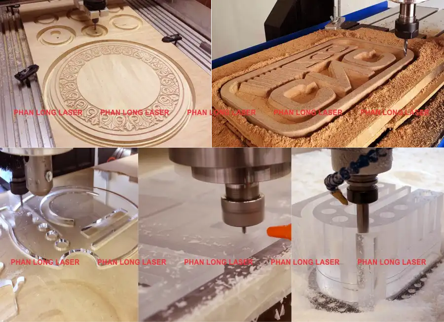 Gia công cắt khắc laser cnc trên gỗ và cắt khắc laser cnc trên nhựa mica nhựa pp theo yêu cầu Gia công cắt khắc laser cnc trên gỗ tạo hình hoa văn trang trí và khắc nhựa làm khuôn mẫu khuôn ép, cắt chữ nhựa
