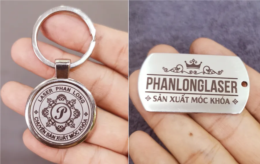 Khắc logo hoa văn lên móc khóa kim loại inox theo yêu cầu giá rẻ tại Gò Vấp, Tân Phú, Tân Bình, Bình Thạnh, Thủ Đức, Phú Nhuận