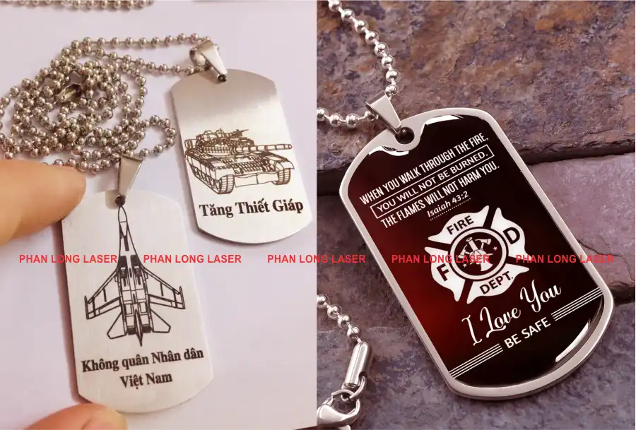 Khắc logo máy bay xe tăng quân đội lên mặt dây chuyền dogtag theo yêu cầu lấy liền giá rẻ Khắc logo máy bay xe tăng quân đội lên mặt dây chuyền dogtag tại Cần Thơ, Ninh Kiều, Cái Răng, Bình Thủy, Ô Môn, Thốt Nốt, Phong Điền, Thới Lai, Cờ Đỏ, Vĩnh Thạnh