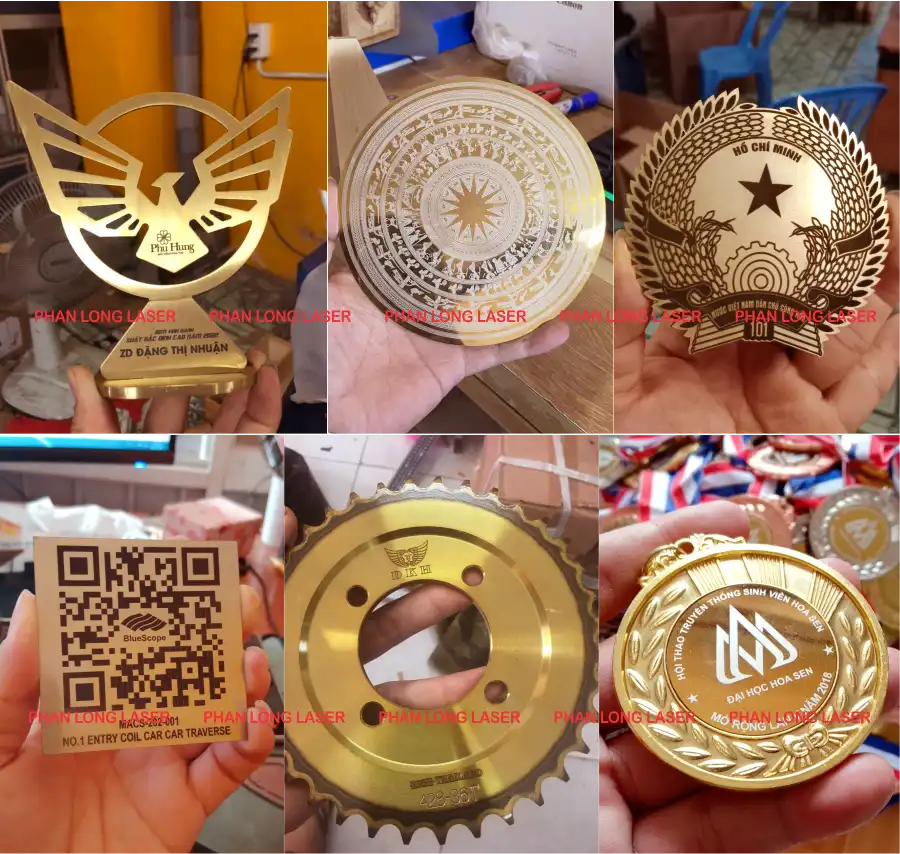 Khắc laser lên cúp, kỷ niệm chương, logo, các chi tiết xe máy, huy chương theo yêu cầu phục vụ quý khách hàng tại Quận 8 và Quận Phú Nhuận Khắc chữ khắc tên, khắc logo hoa văn nghệ thuật, khắc mã qr code lên kim loại tại Quận 8 và Phú Nhuận
