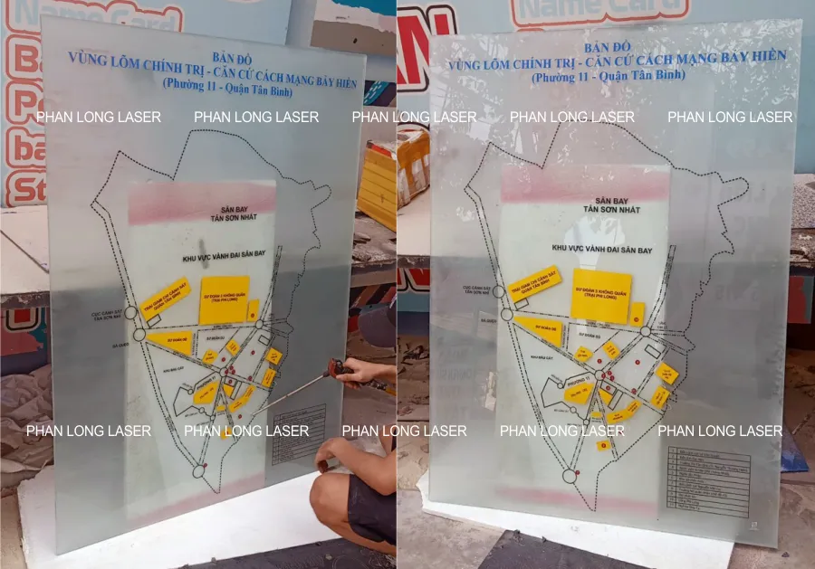 Khắc phun cát tạo hình lên tấm kiếng cường lực theo yêu cầu lấy nhanh giá rẻ tại Tân Phú, Tân Bình, Bình Tân, Bình Thạnh, TP Hồ Chí Minh