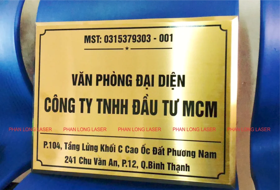 Khắc ăn mòn làm biển bảng văn phòng công ty bằng kim loại inox theo yêu cầu giá rẻ tại Đồng Nai, Bình Dương, Bình Phước, Bà Rịa Vũng Tàu, Ninh Thuận, Bình Thuận, Khánh Hòa