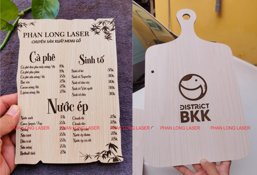 Làm menu bằng gỗ cho nhà hàng và quán cafe bằng gỗ tại Hà Tĩnh, Nghệ An, Thanh Hóa, Ninh Bình, Hà Nam, Nam Định, Thái Bình, Hòa Bình, Sơn La, Vĩnh Phúc, Phú Thọ