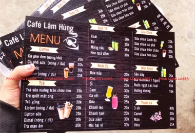 Địa chỉ Làm Menu tại Tphcm Đà Nẵng Hà Nội lấy liền 5p