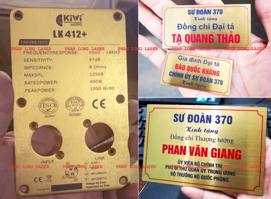 Gia công sản xuất làm tem nhãn mác kim loại inox mạ vàng và đồng tại Hải Phòng, An Dương, Thủy Nguyên, An Lão, Lê Chân, Hồng Bàng, Ngô Quyền, Vĩnh Bảo, Đồ Sơn, Kiến An